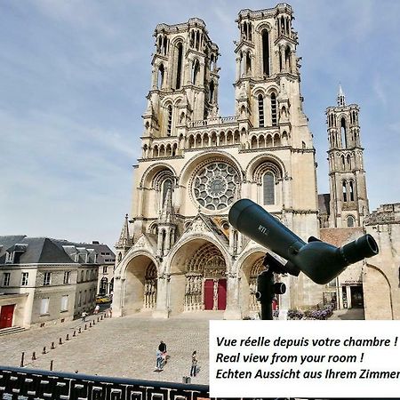 拉昂Logis Du Parvis ***Face Cathedrale/In Front Of The Cathedral***住宿加早餐旅馆 外观 照片